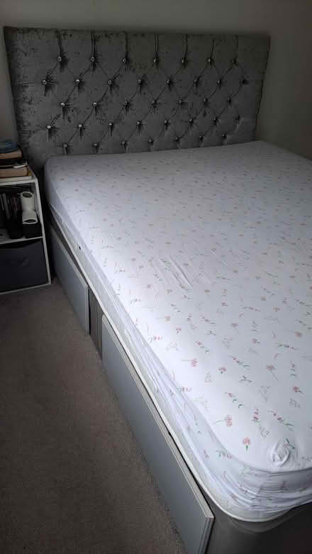 Photo of free King size bed frame and mattress (Addison Road CV22) #1