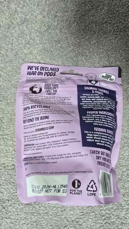 Photo of free Scrumbles Calming Turkey Nibbles for Dogs (Kidlington OX5) #2