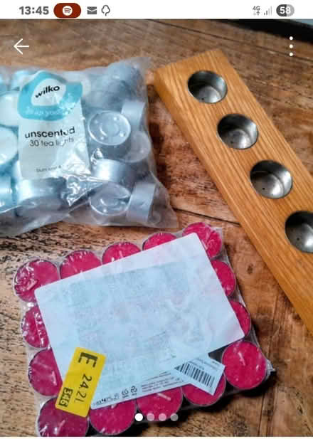 Photo of free Tealites and Holder (Earley RG6) #1