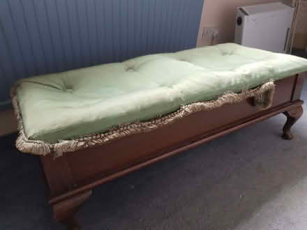 Photo of free Low wooden ottoman foot/stooll (Bow E3) #2