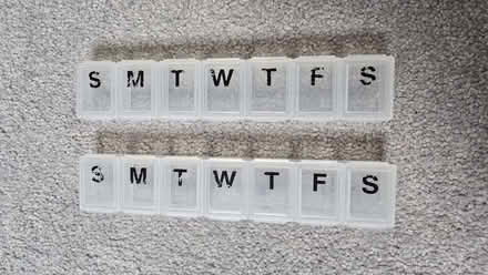 Photo of free 2 Weekly Pill Organisers / Medication Boxes (Kidlington OX5) #1