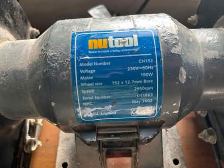 Photo of free NUTool Bench Grinder (Otley) #1