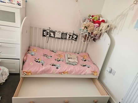 Photo of free Cotbed, mattress, pillow, duvet and bedding (Appleford OX11) #4