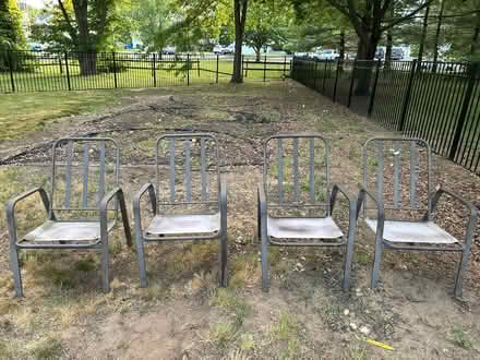 Photo of free Patio table and chairs (Burlington NJ) #2
