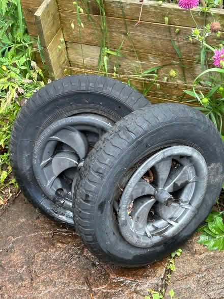 Photo of free Wheelbarrow Wheels and Tyres (Great Moor SK2) #1