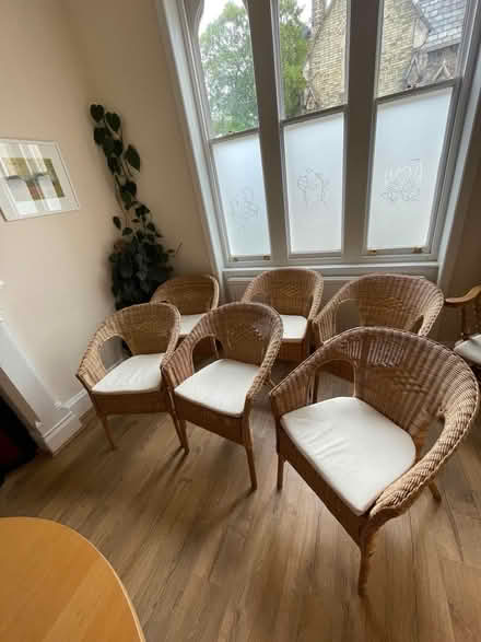 Photo of free Wicker chairs x6 (Tooting SW17) #4