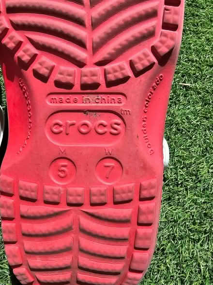 Photo of free England crocs size 5-6 (PO13 Howe Road Gosport) #4