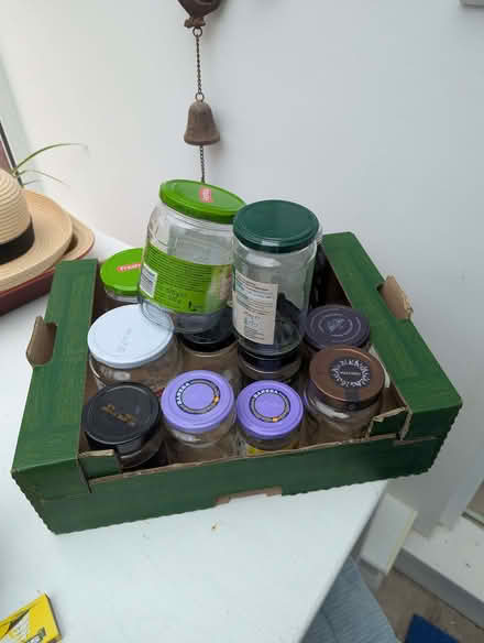 Photo of free Clean, empty,glass jars and bottles (Moor End Green B24) #2