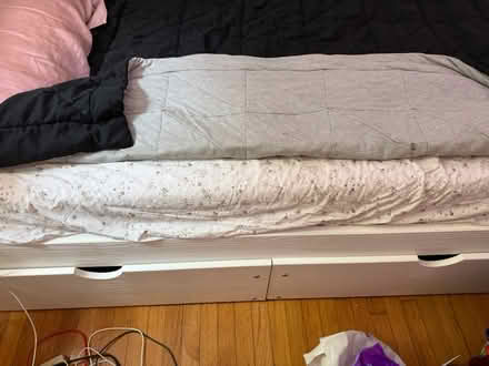 Photo of free Twin Bed Frame with storage (worcester) #4