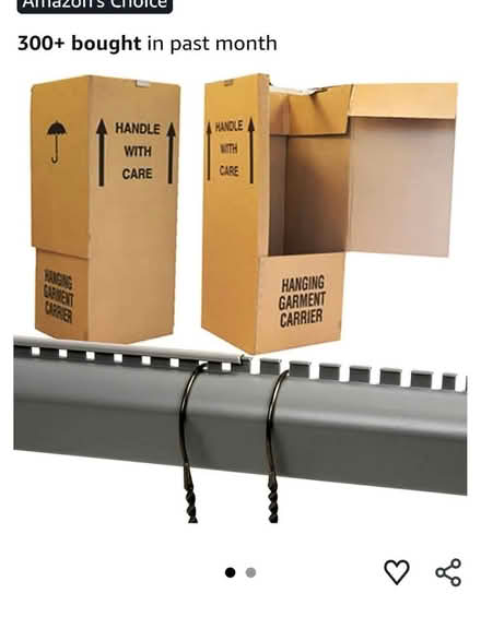 Photo of free Removal boxes with hang rail (Auchendinny EH26) #1
