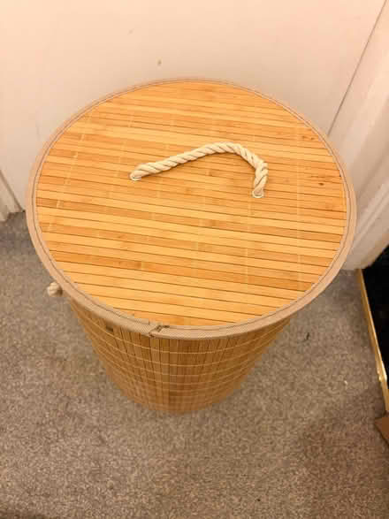 Photo of free Wooden laundry basket (Bracknell’s RG42) #1