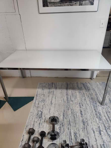 Photo of free glass-topped desk/table (cotuit) #1