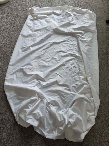 Photo of free Waterproof mattress protector for double bed, never used (Skipton BD23) #2