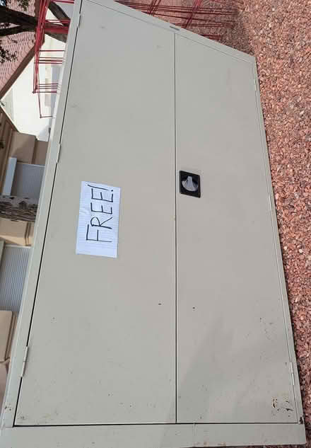 Photo of free Metal Storage Cabinet, Tall (Northwest Valley) #1