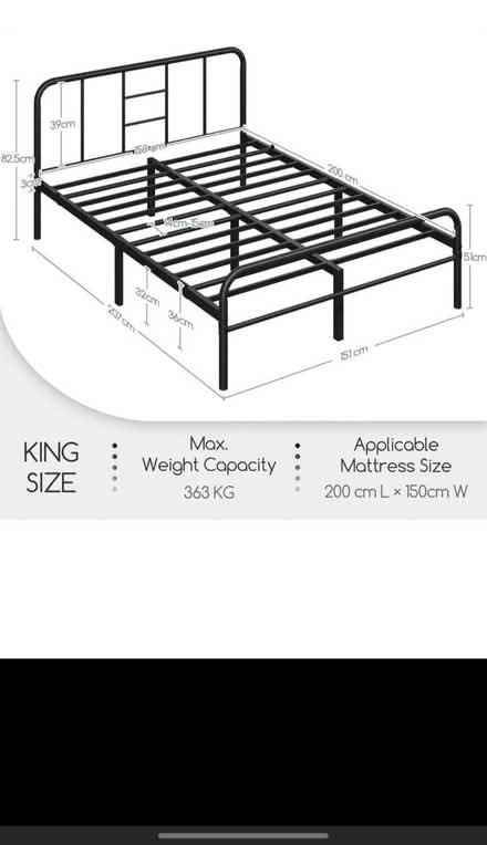 Photo of free King-size bed frame (Sydenham CV31) #1