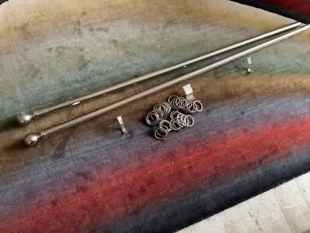 Photo of free Metal curtain rod & fittings (Loughborough LE11) #1