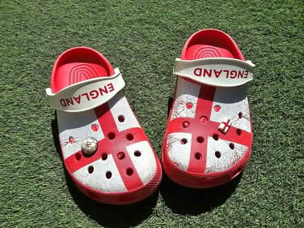 Photo of free England crocs size 5-6 (PO13 Howe Road Gosport) #1