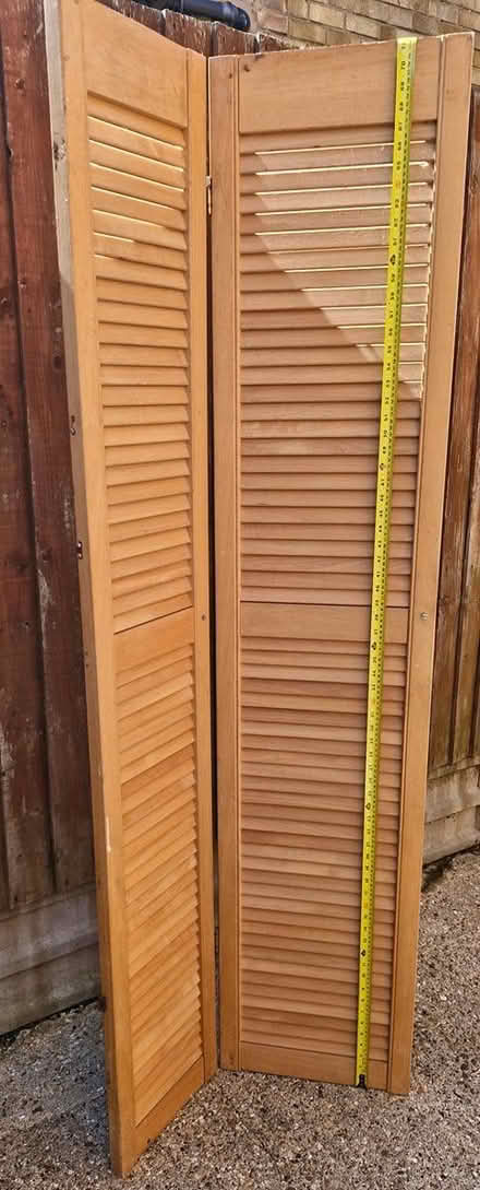 Photo of free Pine louvre doors x 2 (Countesthorpe LE8) #3
