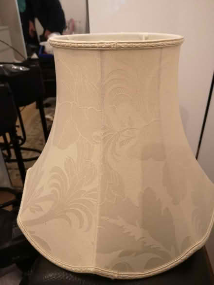 Photo of free 14 ins lampshade cream damask (Southwick BN42) #1