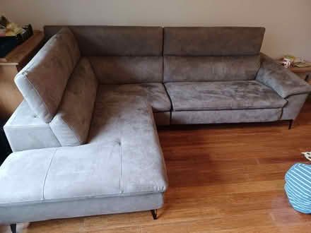 Photo of free L shaped sofa with electric recliner (Burghfield Common RG7) #1