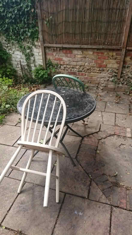 Photo of free Garden table and two chairs (Ramsgate CT11) #2