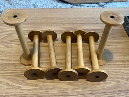 Photo of free 7 wooden reels (crafts like slow stitching) (New Eltham SE9) #1