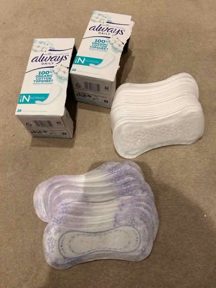 Photo of free Panty liners (Tonbridge) #1