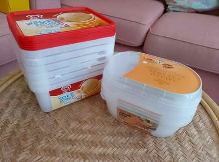 Photo of free Ice cream containers (waterlooville) #1