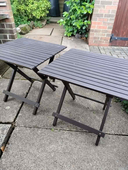 Photo of free 2 small folding tables (California DE22) #1