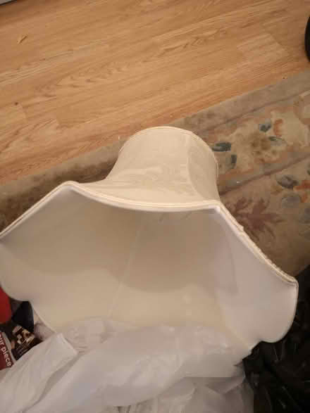 Photo of free 14 ins lampshade cream damask (Southwick BN42) #3