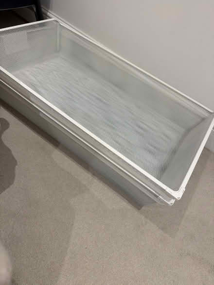 Photo of free White wire basket - Ikea - x3 (Stratford E15) #1