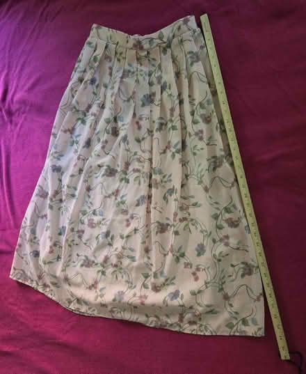 Photo of free Vtg Pink Floral Maxi Skirt - Medium (West 7th) #2
