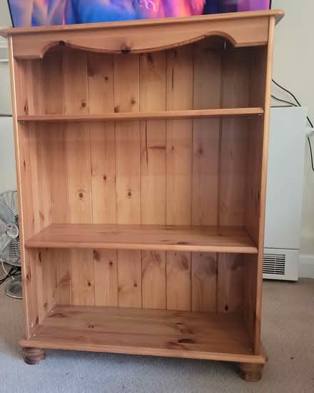 Photo of free Solid pine book shelf (Halstead CO9) #1