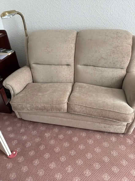Photo of free 2chairs and matching 2 seater sofa (Hollins BL9) #2