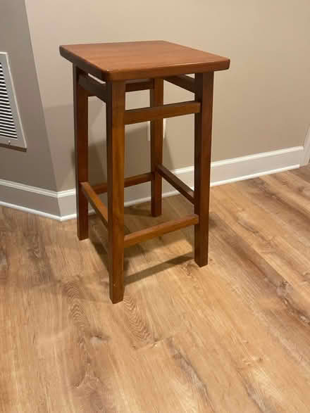 Photo of free Wooden tall stool (South Leesburg near Brambleton) #1