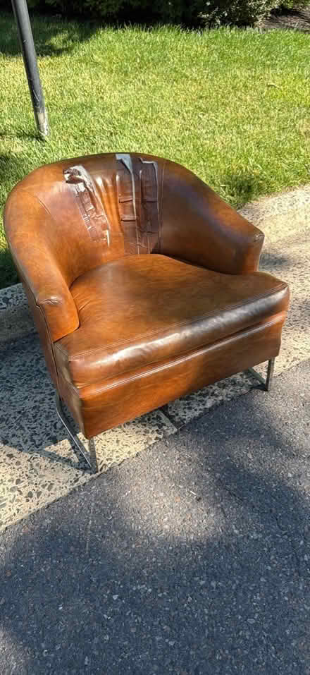 Photo of free Barrel chair (Welsh Road & Pine Road) #2