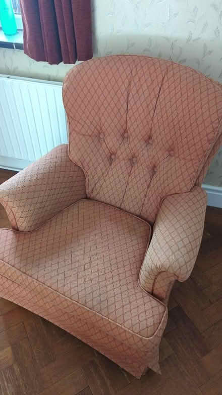 Photo of free 2 orange armchairs (Upton CH2) #1
