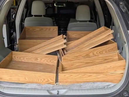 Photo of free cabinet drawers & slide-out shelves (Oregon, WI) #3
