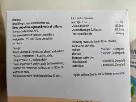 Photo of free Laxido and Movicol for constipation (Great Barr B437LA) #4