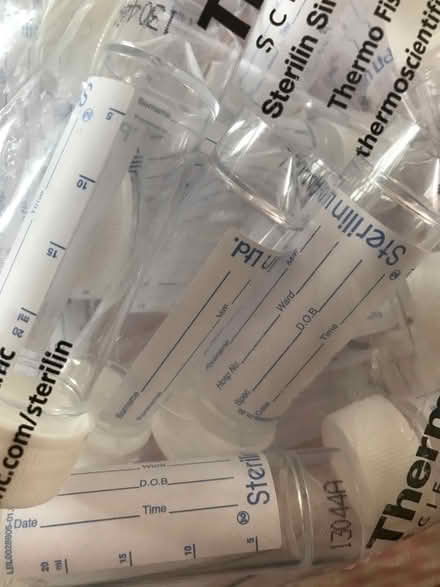 Photo of free 50 urine sample pots (Off Woodbridge road IP4) #2
