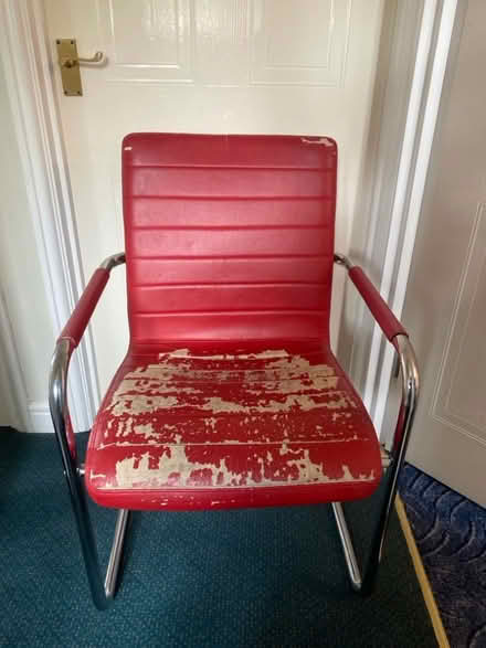 Photo of free Red chair (Burbage SK17) #1
