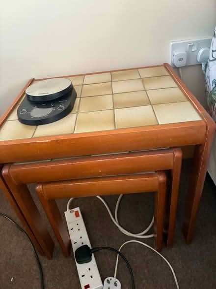 Photo of free Nest of tiled top tables (Cradley WR13) #1
