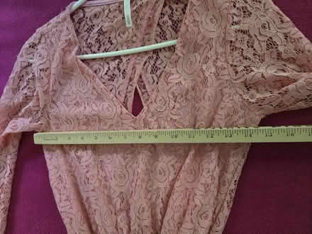 Photo of free Long Sleeve Pink Lace Dress - Small (West 7th) #2