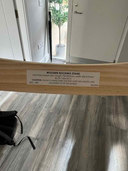 Photo of free Rocking Moses Basket Stand (Clay Farm, Leopardstown) #2