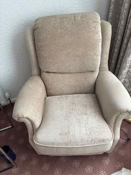 Photo of free 2chairs and matching 2 seater sofa (Hollins BL9) #1
