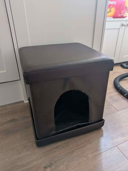 Photo of free Leather collapsible cat bed/cat house (Braintree CM7) #1