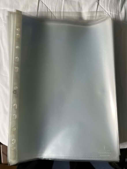 Photo of free 100 used punched plastic pockets (Chesterton OX26) #1