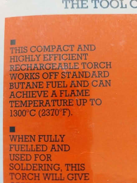 Photo of free Small gas torch (Near Bridge of Don) #2