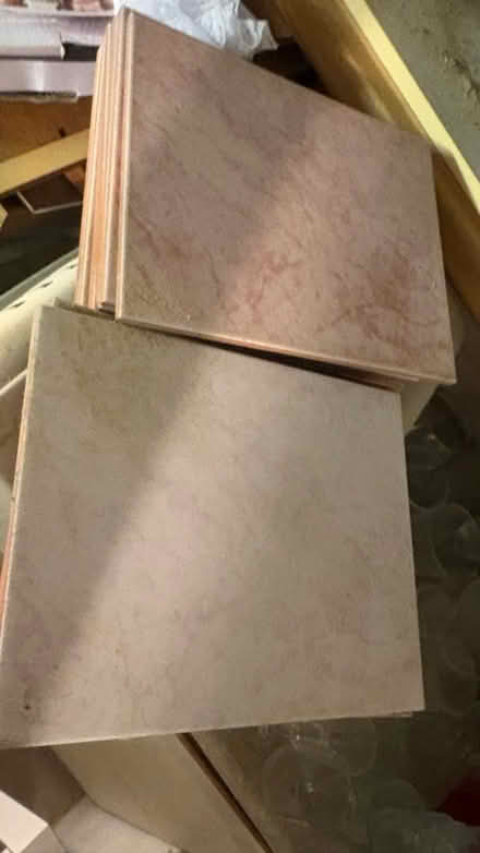 Photo of free Pink and creamy pink ceramic tiles (Chatham) #1