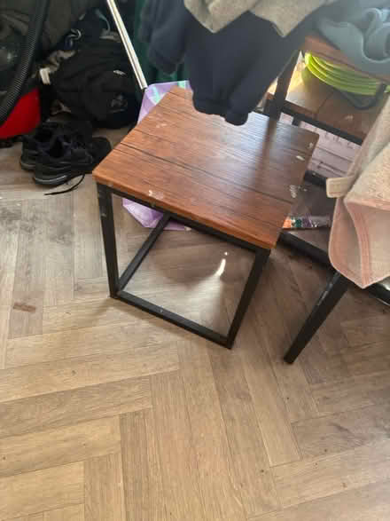 Photo of free table and 4 chair/stools (matlock town DE4 3et) #2